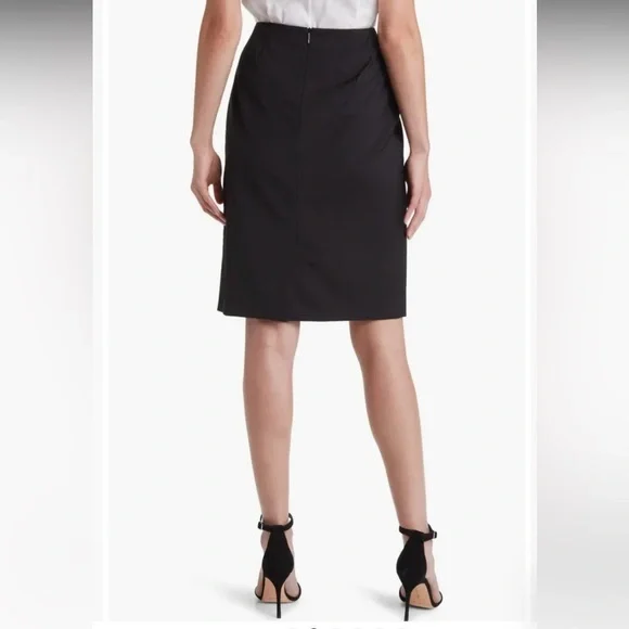 NWOT BOSS Hugo Boss Vileah Wool Pencil Skirt Black Women’s Size 4 Business - Picture 2 of 15